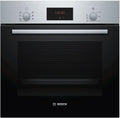 Bosch HBF133BR0 Série 2 - Four encastrable - 60 x 60 cm - Accessoire de nettoyage EcoClean Direct - Cuisson Air chaud 3D sur 3 niveaux en même temps - Écran LED - Chauffage rapide - Sécurité enfant
