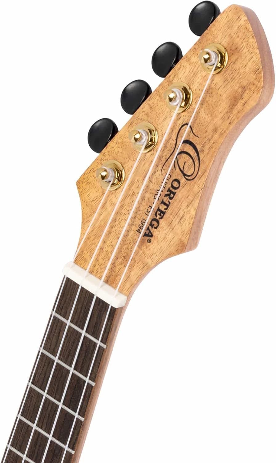 Ortega Guitars Ukulélé Concert Gaucher – Électro-Acoustique – Série Horizon – Housse Incluse – Manguier, Naturel (RUMG-CE-L)