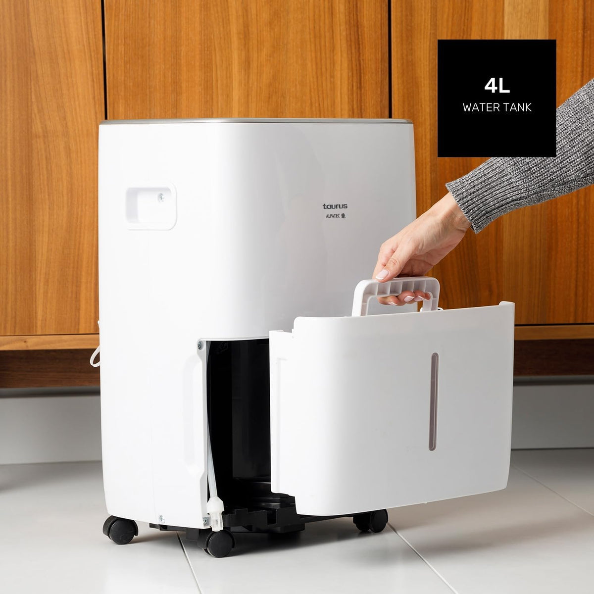 Taurus - Déshumidificateur avec taux d'humidité, 30L/24h, jusqu'à 60 m², 3 vitesses, gaz réfrigérant R290, filtre à charbon amovible et lavable, indicateur de réservoir plein, 460W
