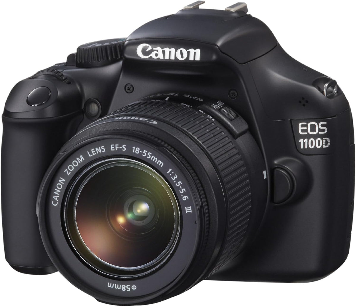 Canon EOS 1100D Appareil photo numérique Reflex 12.2 Mpix Kit Objectif 18-55mm III Noir