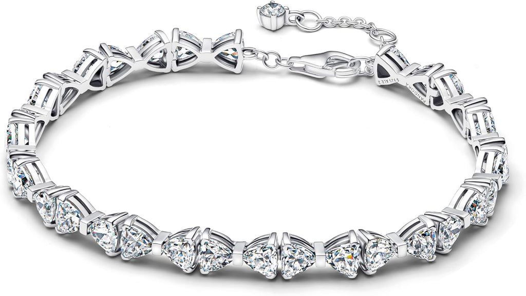 PANDORA Timeless 594262C01-16 Bracelet chaîne en argent sterling avec zircone Taille : 16 cm