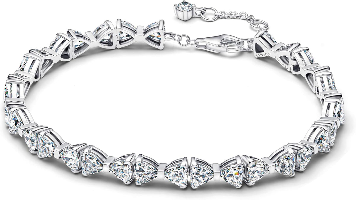 PANDORA Timeless 594262C01-16 Bracelet chaîne en argent sterling avec zircone Taille : 16 cm
