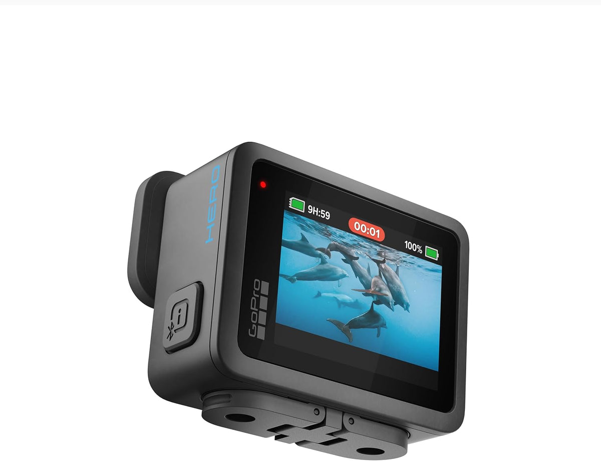 GoPro Hero - Caméra d'action étanche compacte avec vidéo 4K Ultra HD, Photo 12MP, écran Tactile