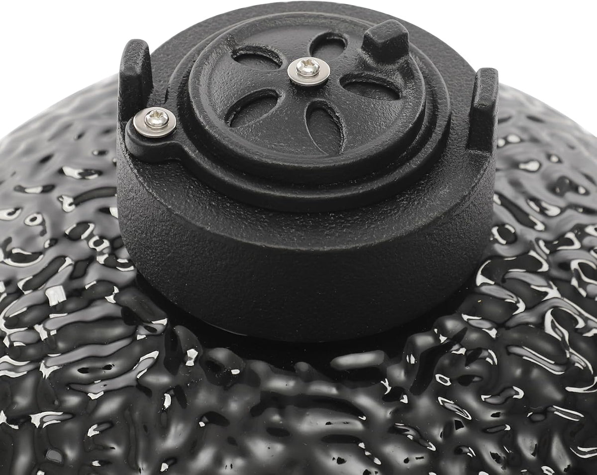 Kamado Barbecue en céramique, 50 x 47 cm, barbecue au charbon de bois, fumoir en céramique pour pique-nique et patio, barbecue en céramique pour petits barbecues, pique-niques, barbecues, camping