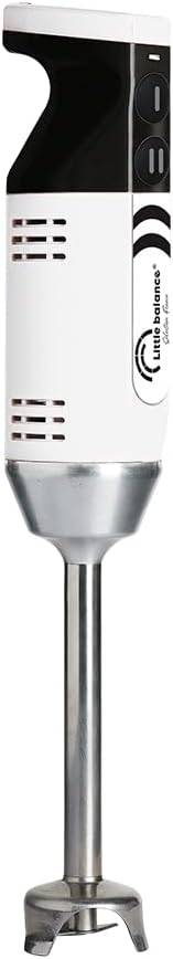 LITTLE BALANCE 8576 Chef Mixx Pro, Mixeur plongeant professionnel, 2 vitesses, 4 accessoires, 700 W, Fabrication française, Blanc/Inox