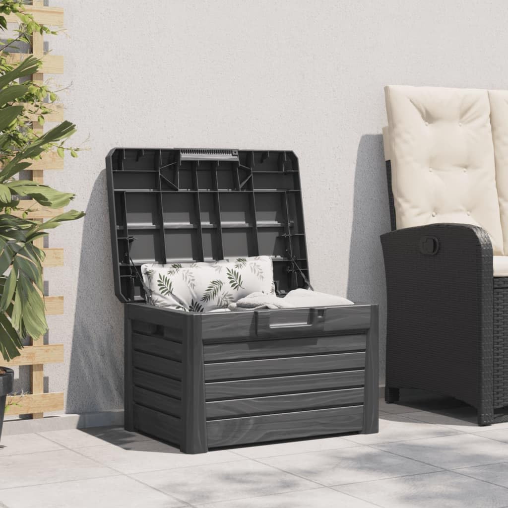 LXYZWRW Boîtes de rangement d'extérieur en polypropylène Anthracite 73 x 50,5 x 46,5 cm