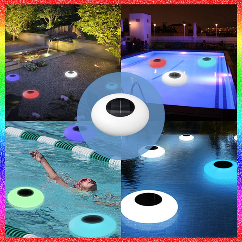 CASEGO Lampe Flottante à Eau Solaire Éclairage Décoratif Double Usage Convient pour Jardin Piscine Pelouse Camping et Autres Scènes