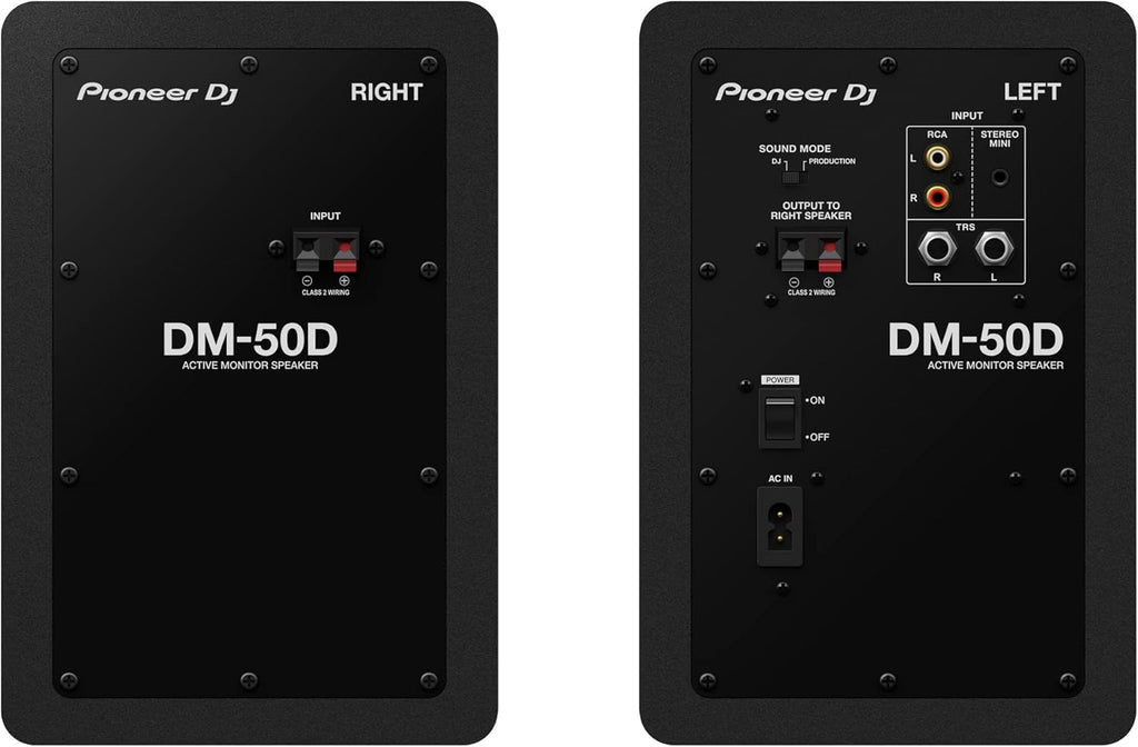 Pioneer DJ DM-50D Système d'enceintes de bureau 5" noir
