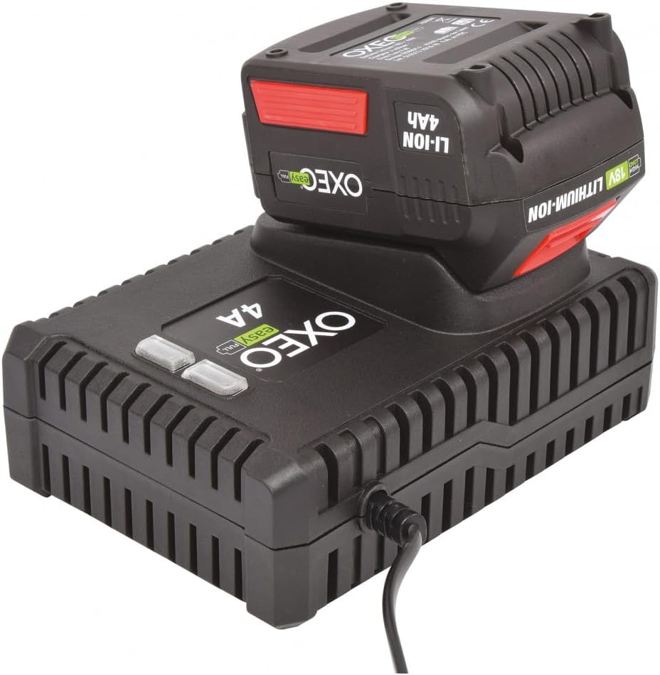 Oxeo Ensemble Essentiel Bricolage Easy Full 18V : Perceuse/Meuleuse/Scie Sauteuse avec Batteries 2Ah/4Ah et Chargeur Rapide