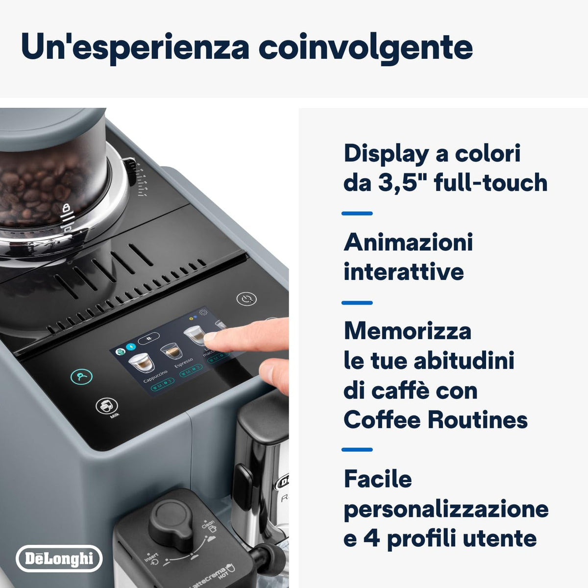 De'Longhi Rivelia EXAM440.55.G Automatique Grains de café