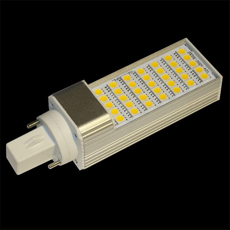 RZL Éclairage, Lot de 20 ampoules LED, AC85V-265V 5W/7W/10W/11W/13W E27/G24, ampoule à culot horizontal(Cold White,G24 13W)