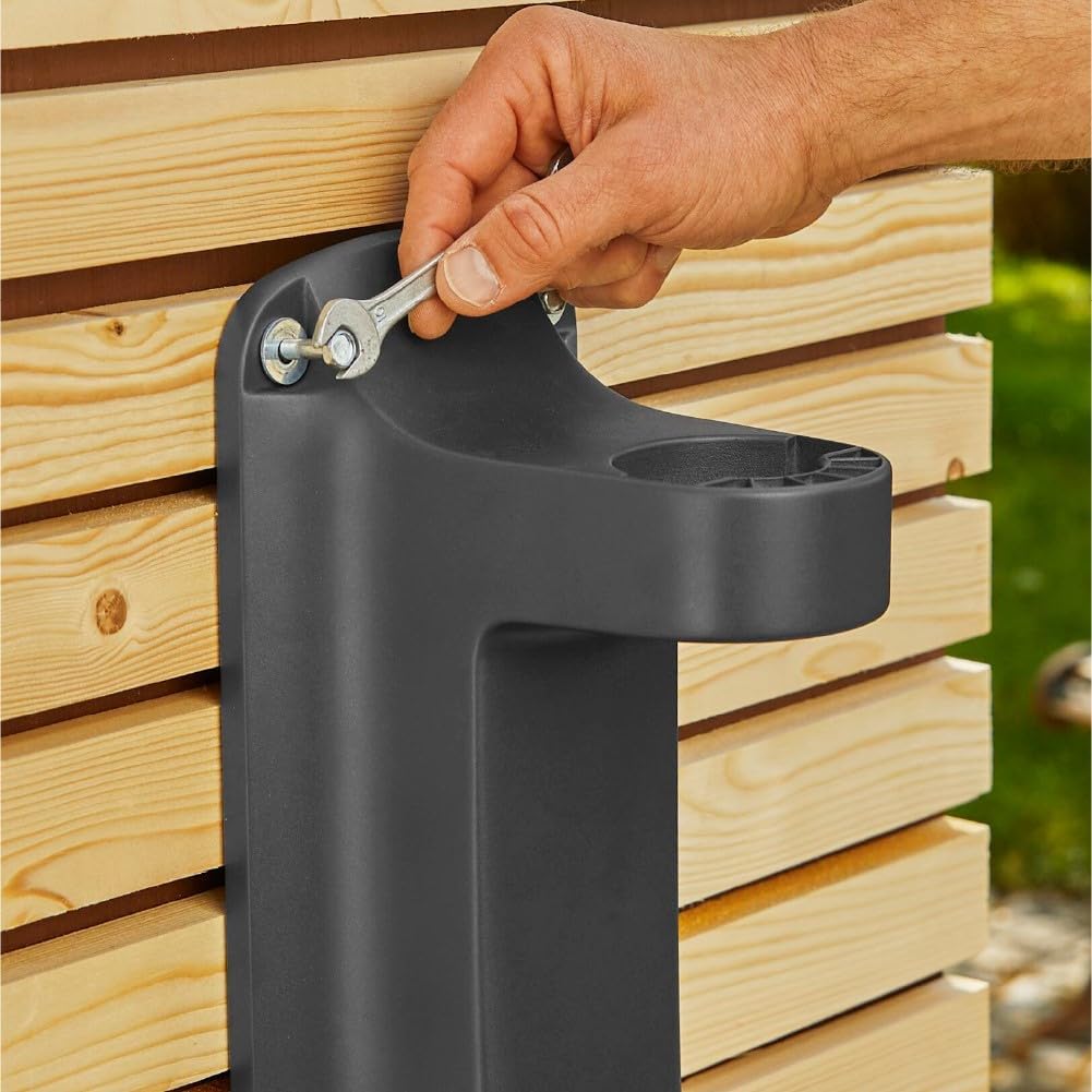 GARDENA Devidoir automatique mural RollUp L liseret bleu - Longueur 30m - O13mm - Kit complet - Garantie 5 ans 18625-20