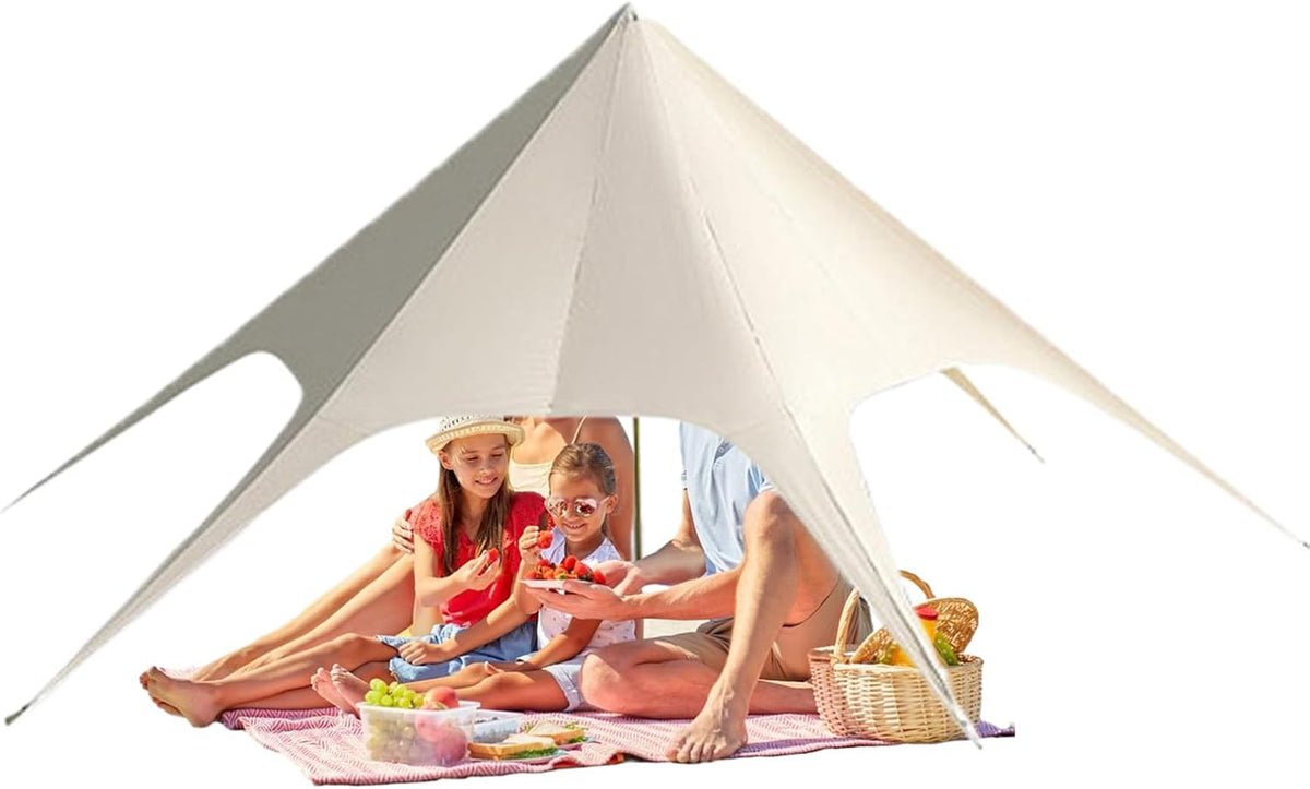 Auvent de camping en plein air, abris de randonnée anti-UV pour pare-soleil | Structure en dôme UVF50+ Tente de protection pour randonnée, voyage, pique-nique, pêche