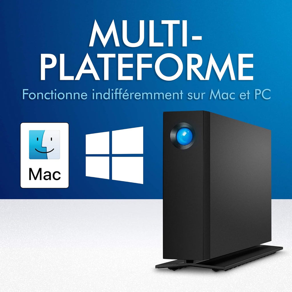 LaCie d2 Professional 14To, disque dur externe portable et de bureau HDD, pour PC Mac & iPad, Data Rescue Service (STHA14000800)