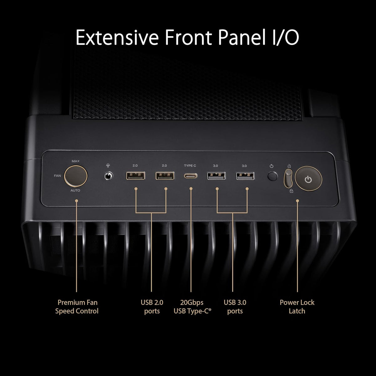 Boitier ProArt PA602 E-ATX, Support de radiateur 420 mm, Ventilateur de 140 mm et Deux Ventilateurs de 200 mm préinstallés, indicateur de poussière IR sur Le Panneau Avant