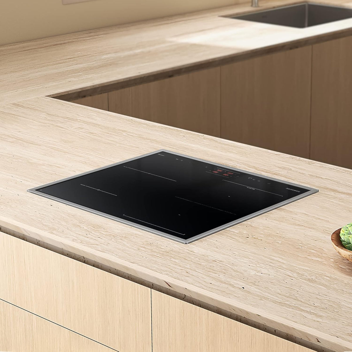 Plaque à induction autonome NZ64B4015HK/U1 , 60 cm, vitrocéramique, Wide Induction, SmartThings Cooking, touches tactiles avec curseur