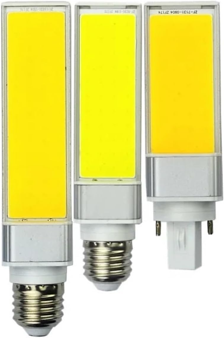 YXZKJZJ Lot de 2 ampoules LED E27 10 W 15 W 20 W G24 Lampe en forme de maïs Blanc chaud Projecteur horizontal à 180 degrés pour intérieur et extérieur(Warm White,G24_20W)