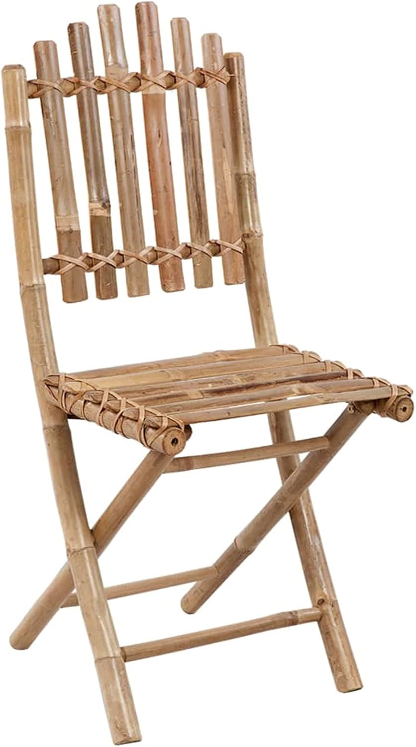 Chenshu Chaise Jardin Exterieur Chaise Exterieur Chaise de Jardin Chaises de Table de Jardin Chaises Pliables de Jardin 2 pcs avec Coussins Bambou LG