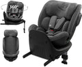 Kinderkraft XRIDER2 I-SIZE 40-125 cm, Siège auto bébé 0 à 25 kg évolutif, 0-7 ans, Isofix 360° pivotant, FWF, RWF, Protections latérales, Harnais Internes à 5 Points, Gris