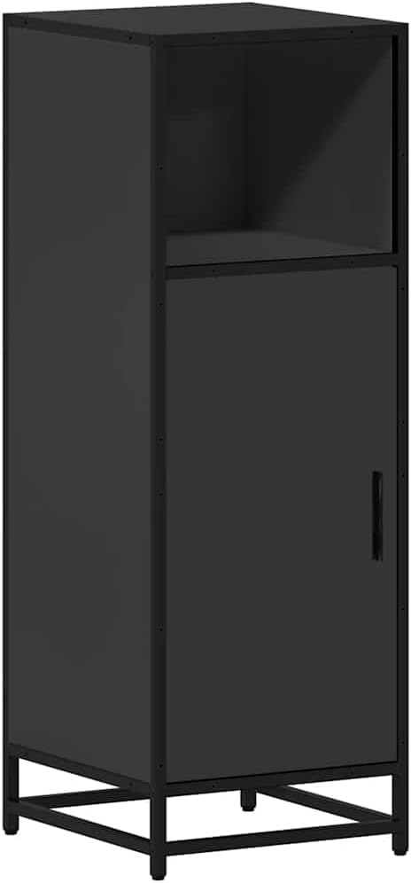 AJJHUUKI Ensemble de meubles de salle de bain - Meuble de salle de bain - Noir - 35 x 37,5 x 100 cm - Bois d'ingénierie