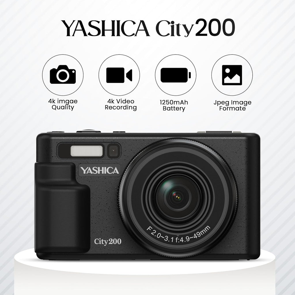 YASHICA City 200 Appareil photo numérique (Noir)