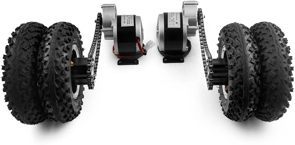 Kit de Conversion de brouette électrique à Double Moteur de 250 W, Facile à Transporter, 181,4 kg, 20,3 cm, pour Chariot de Plage électrique, vélo sans contrôleur 24Vmax 3 km/h
