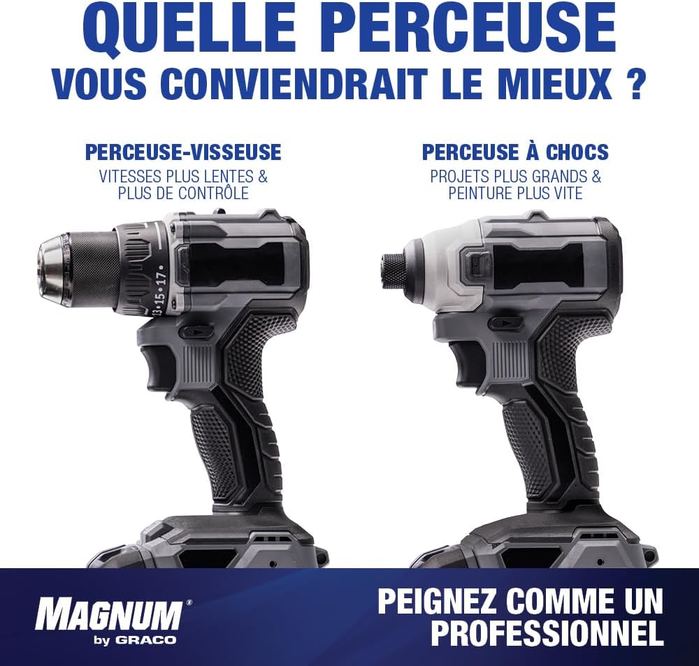 Magnum by Graco 26D361 TrueCoat 360 Cordless Connect, Pistolet à Peinture airless portatif sans Fil, pulvérisateur-perceuse, Utilisation Domestique, Petits travaux de Peinture (Pression Max. 138 Bar)