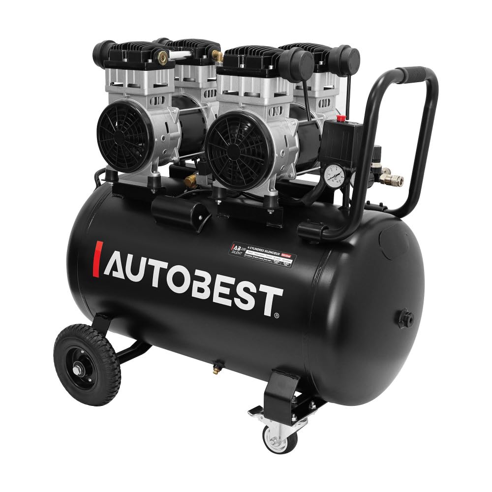 Compresseur 4 cylindres silencieux 100L