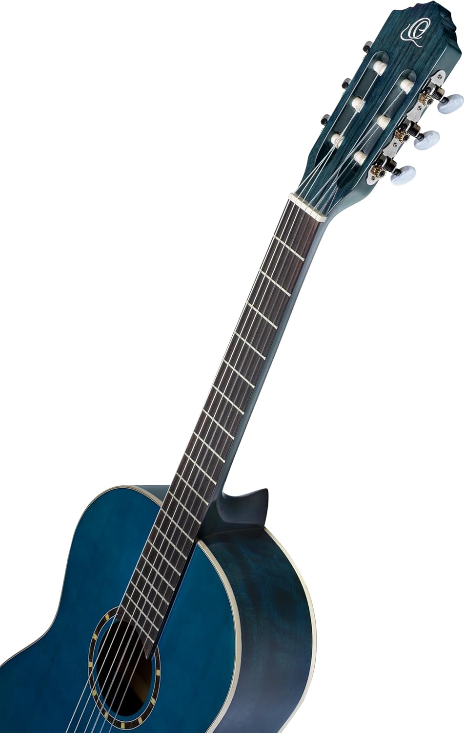 Ortega Guitars Guitare Classique 4/4 - Slim Neck - Family Series - Housse Incluse - Épicéa / Acajou, Bleu R121SNOC