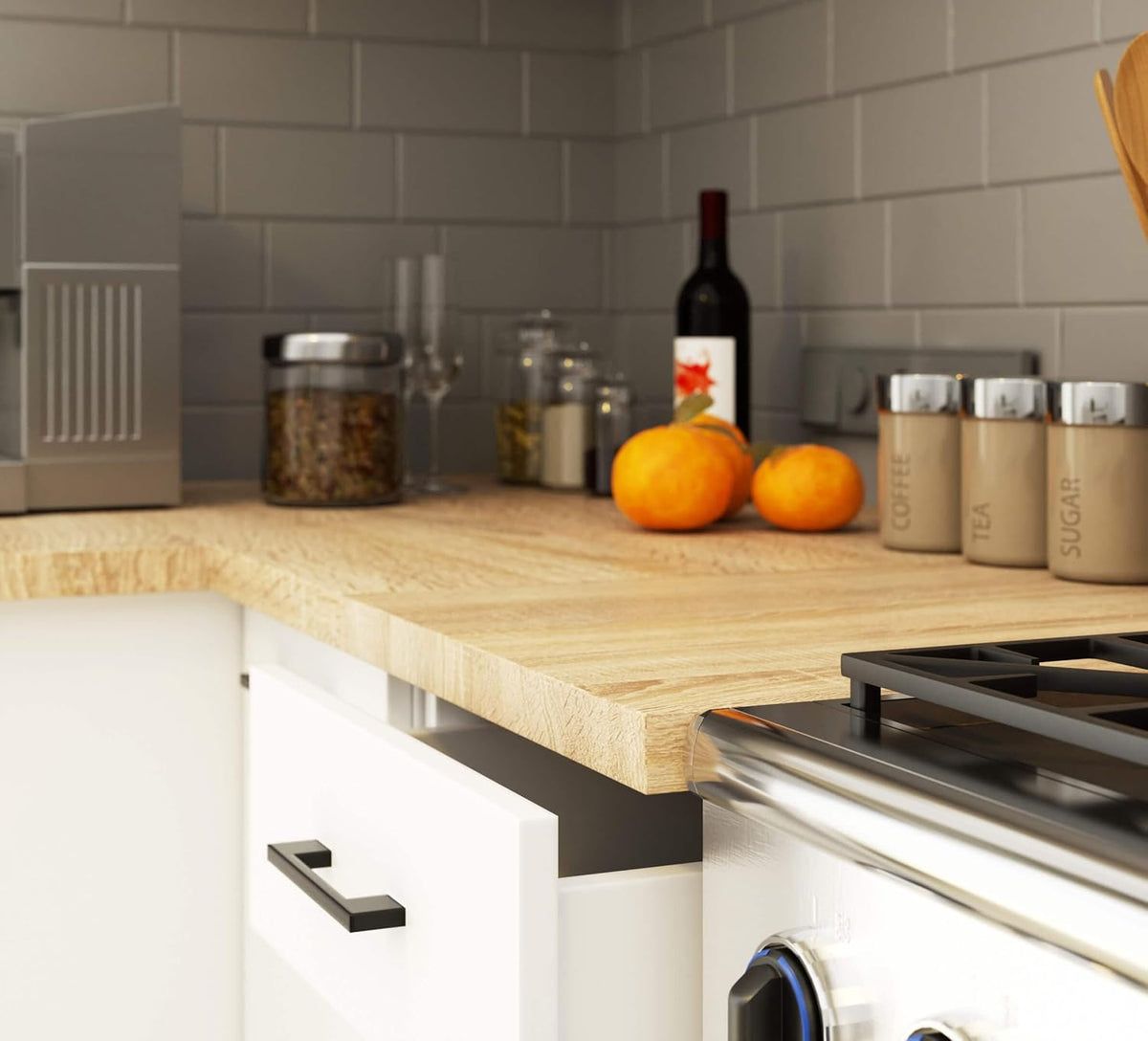AKORD Armoires de Cuisine Olive Spacieux Robuste pour Tout Design pour Une Petite Cuisine pour Une kitchenette dans Le Cadre d'un Ensemble