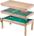 Table de Salle à Manger Convertible 3 en 1 avec Billard et Tennis de Table | 6 à 8 Places