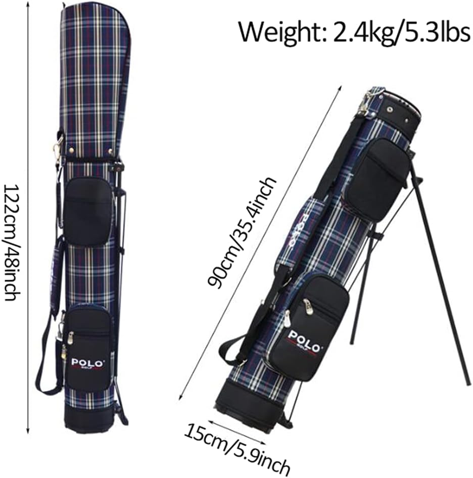 GVNFJKJK Sac deléger, Sac de Supportléger et Portable, Sac Transport du Dimanche, Club Grande capacité, Treillis Bleu