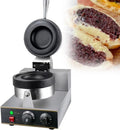 Machine à hamburger, gaufrier, presse à panini, machine à sandwich 1300 W, machine à gaufres aux œufs, machine à gaufres commerciale en acier inoxydable, 50~300