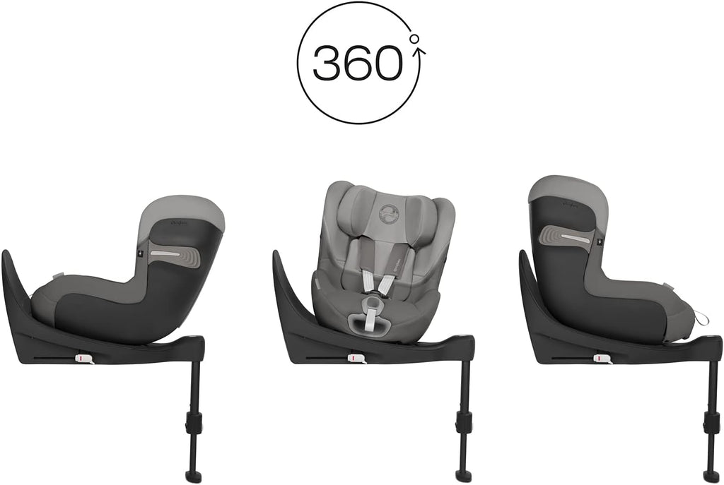 CYBEX Gold Siège Auto Enfant Sirona S2 i-Size, De 3 mois à 4 ans environ, Max. 18 kg, Compatible avec SensorSafe, Soho Grey