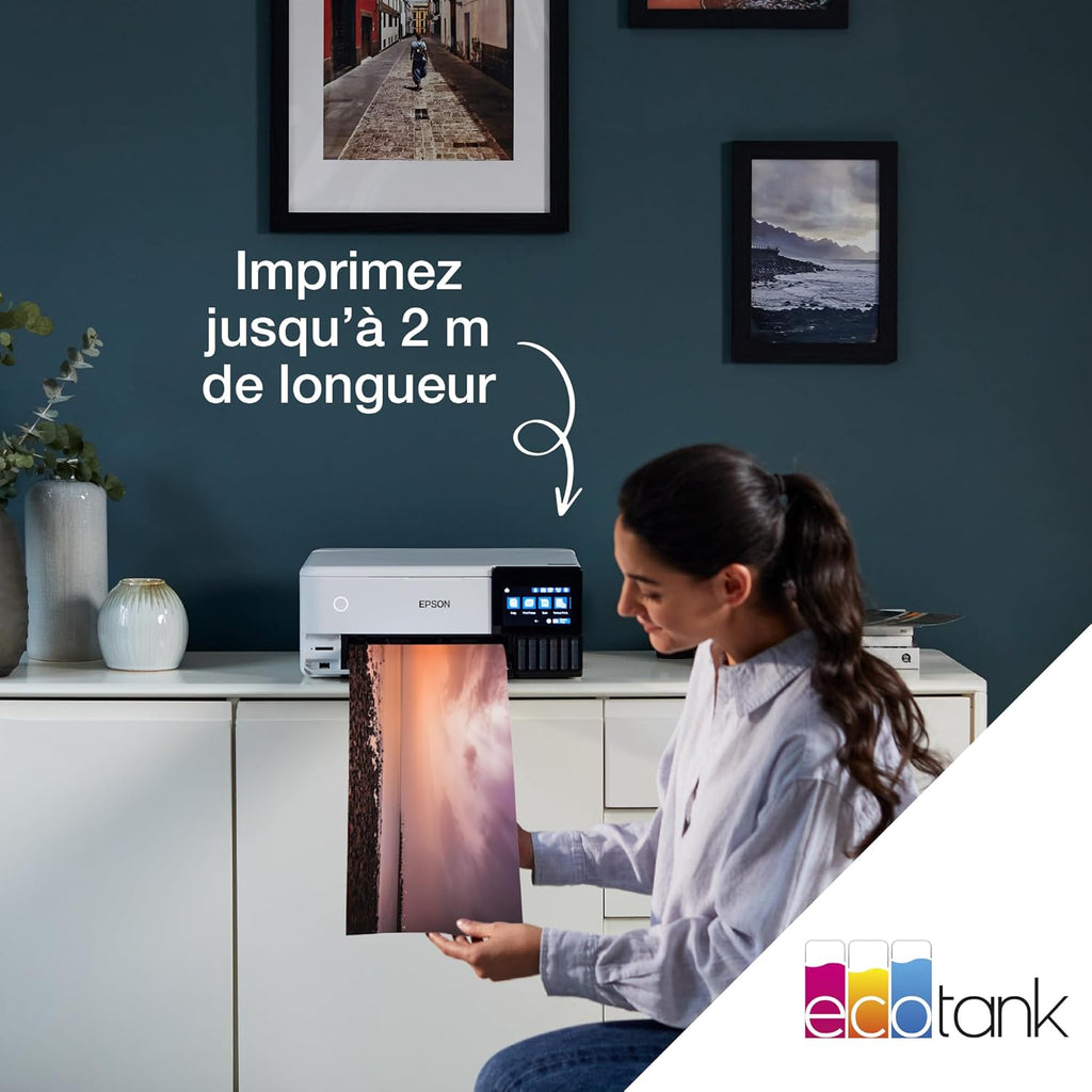 Imprimante photo A4 EcoTank ET-8500 avec réservoir d’encre et Wi-Fi