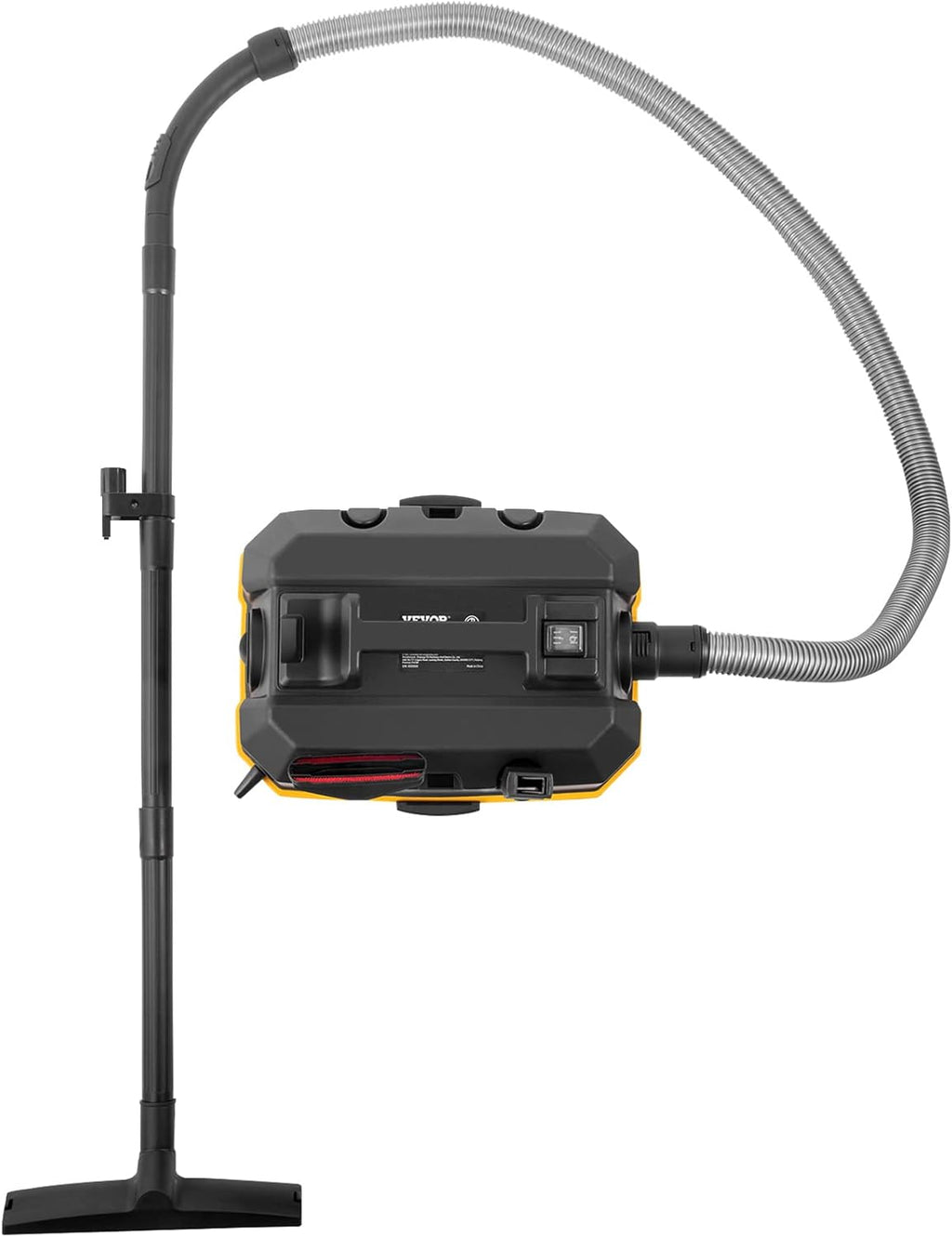 VEVOR Wet & Dry, 4 gallons, 5 Peak aspirateur 3 en 1 avec fonction de soufflage, accessoires portables de nettoyage des sols, tissus d'ameublement, lacunes, voiture, certifié ETL, noir/jaune