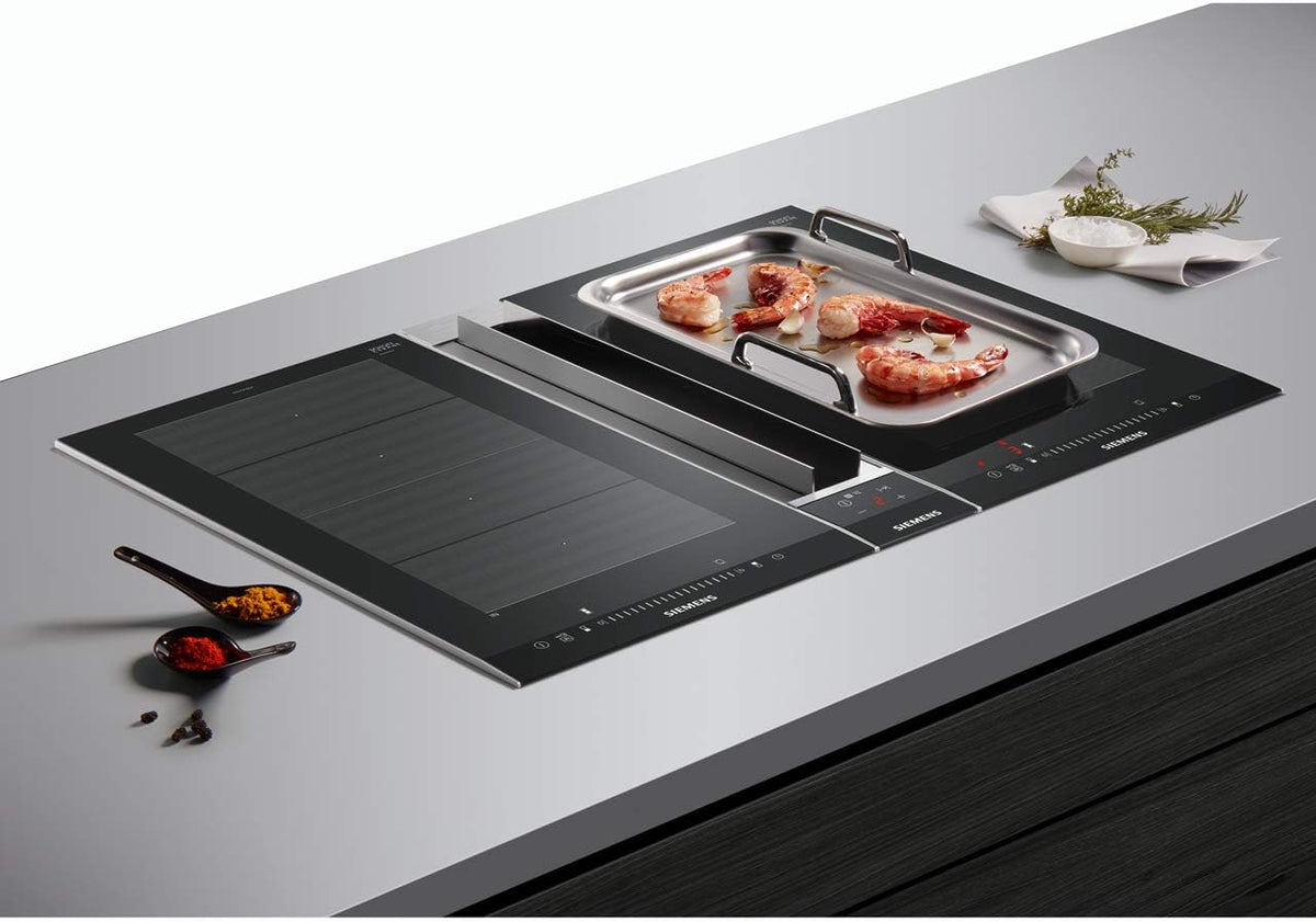 Plaque Induction 2 feux-Siemens EX375FXB1E - Plaque de cuisson Induction - Dimensions produit LxP en cm : 30.2 / 52