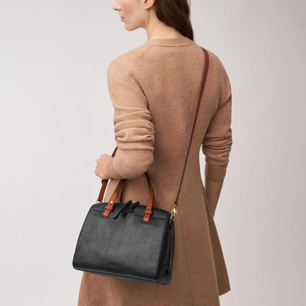 Fossil Women's Rachel Satchel Handbag Leather Shoulder Bag