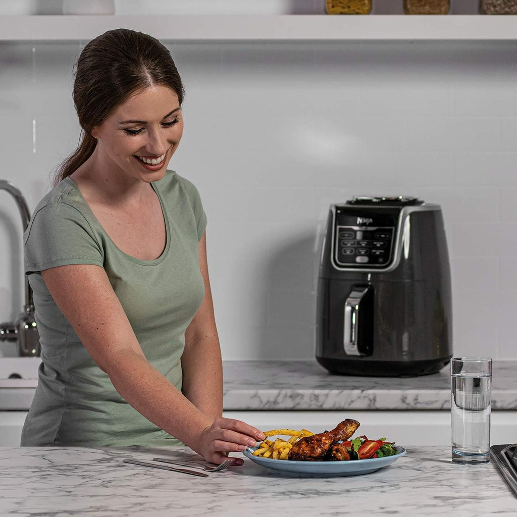 Ninja Air Fryer Max [AF160UK] 5.2 Litres, Grey and Black