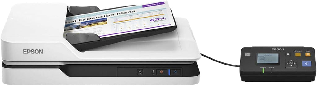 WorkForce DS-1630 | Scanner de documents A4 - 1200x1200 DPI, ADF, USB 3.0, recto-verso, 25ppm, traitement intelligent de l'image, design compact