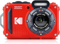 KODAK Pixpro WPZ2 - Appareil Photo Numérique Compact 16M Pixels, étanche à 15m, Anti-Choc, Video 720p, Ecran LCD 2,7 - Batterie Li-ion, Rouge