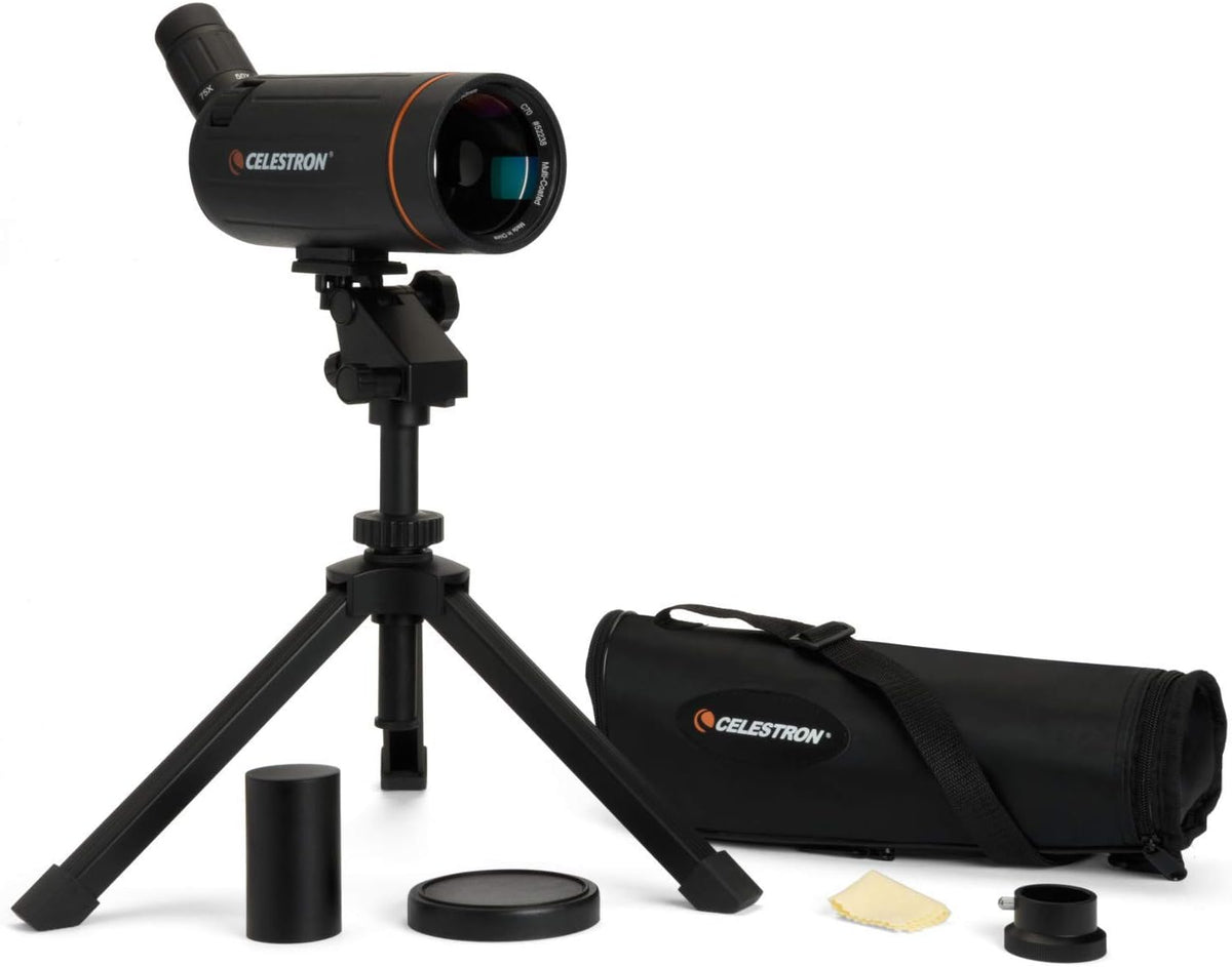 Celestron 52238 Catadioptic Series C70 Mini Mak Maksutov-Cassegrain Spotting Scope Telescope, Black