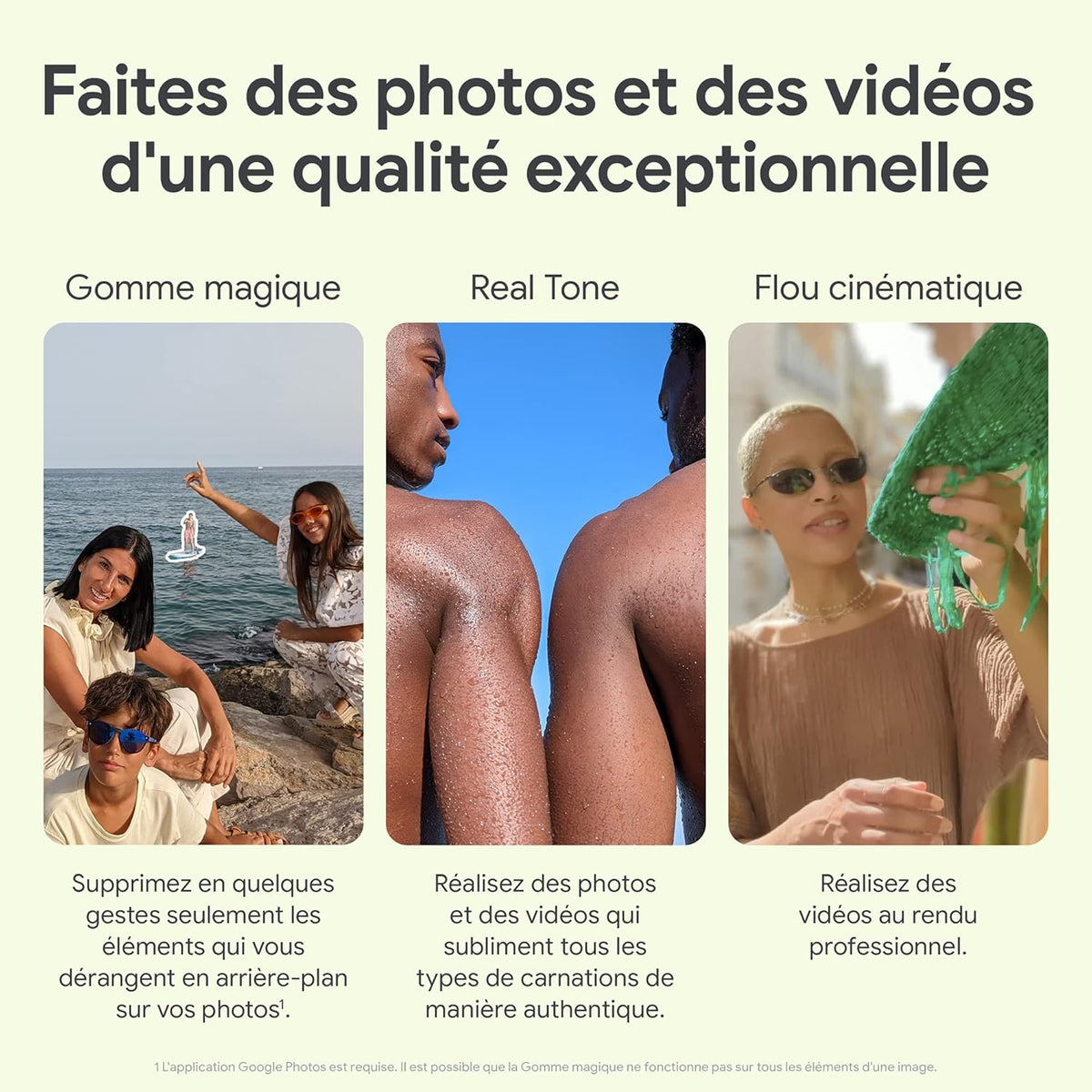 Google Pixel 7 – Smartphone Android 5G débloqué avec Objectif Grand Angle et 24 Heures d'autonomie – 128GB – Neige