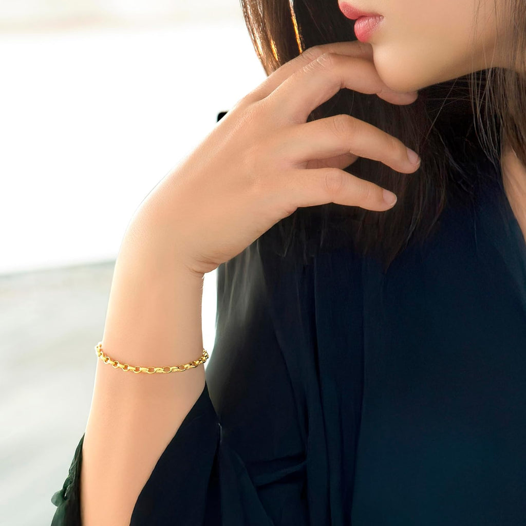 Carissima Gold - Maille Jaseron Bracelet Femme - 9 cts Or 375/1000
