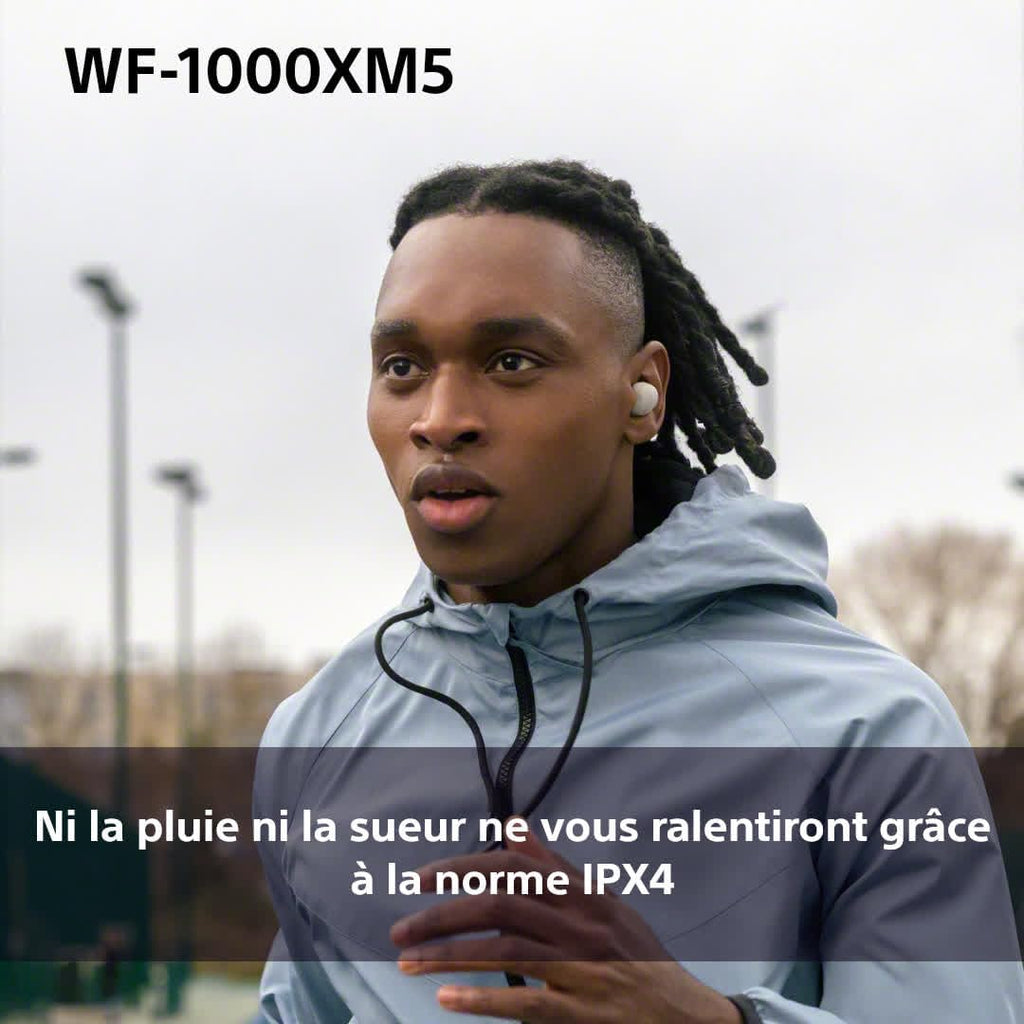 WF-1000XM5 écouteurs sans Fil à réduction de Bruit, Bluetooth, Intra-Auriculaires avec Micro, 36 Heures d'autonomie, Charge Rapide, IPX4, Compatible iOS et Android - Noir