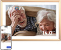ARZOPA 14 Pouces Cadre Photo Numérique en Métal Stockage Cloud Gratuit 1920*1200 FHD Écran Tactile Partager Photos Vidéos Illimitées Cadre Numérique Photo Connecté WiFi Cadeau Parfait pour Famille-D14