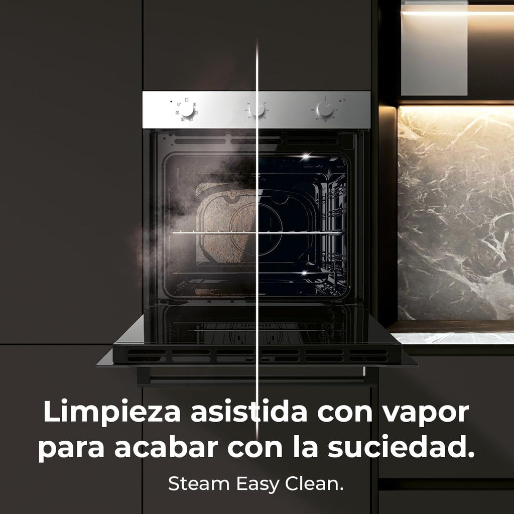 Cecotec Four intégrable multifonctions Bolero Hexa M236000 Line Time A.Four multifonctions Capacité de 70 L, 6 fonctions, classe A, 2800 W