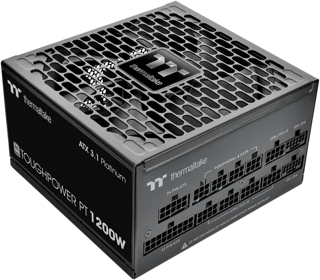 Thermaltake Toughpower PT 1200W | ATX 3.1 | PCIe 5.1 | 80Plus Platinum | Bloc d’Alimentation modulaire | Noir