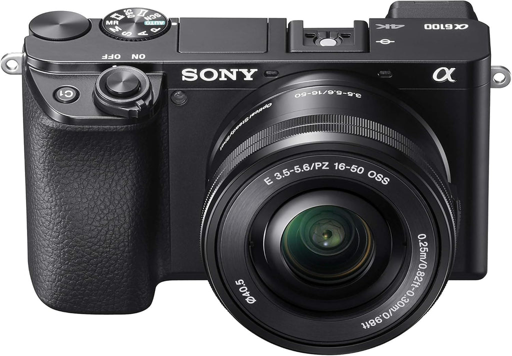 Alpha 6100 | Appareil Photo Numérique Hybride APS-C en kit Objectifs Zoom E 16-50mm f/3.5-5.6 PZ OSS et E 55-210mm f/4.5-6.3 OSS (AF en 0.02s, Suivi des Yeux, Vidéo 4K, Ecran Selfie Vlogging)