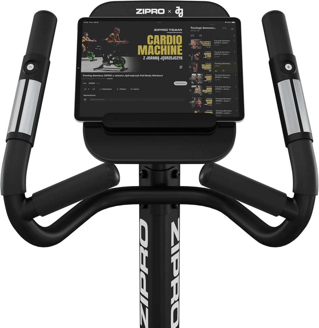 Zipro Vélo d'Appartement Strike - Ergomètre Fitness Magnétique Jusqu'à 150 kg - Vélo d'Intérieur pour Entraînement à Domicile